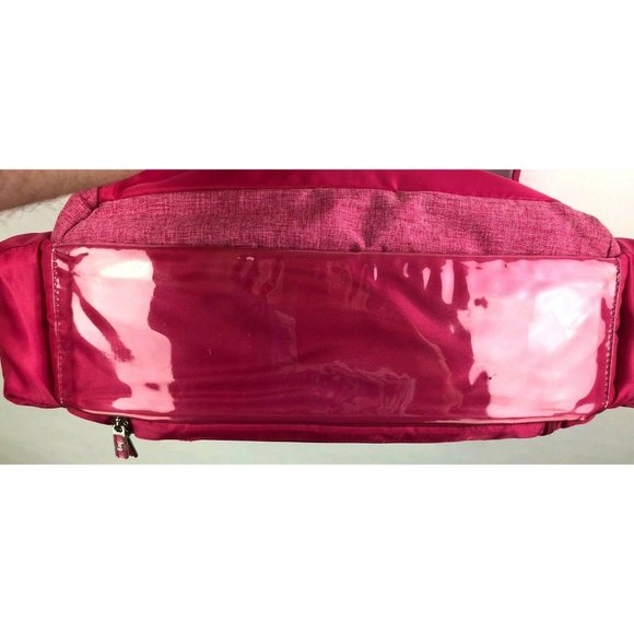 Lug Hula Hoop Diaper Bag Pink Messenger Cross Body - Picture 7 of 7